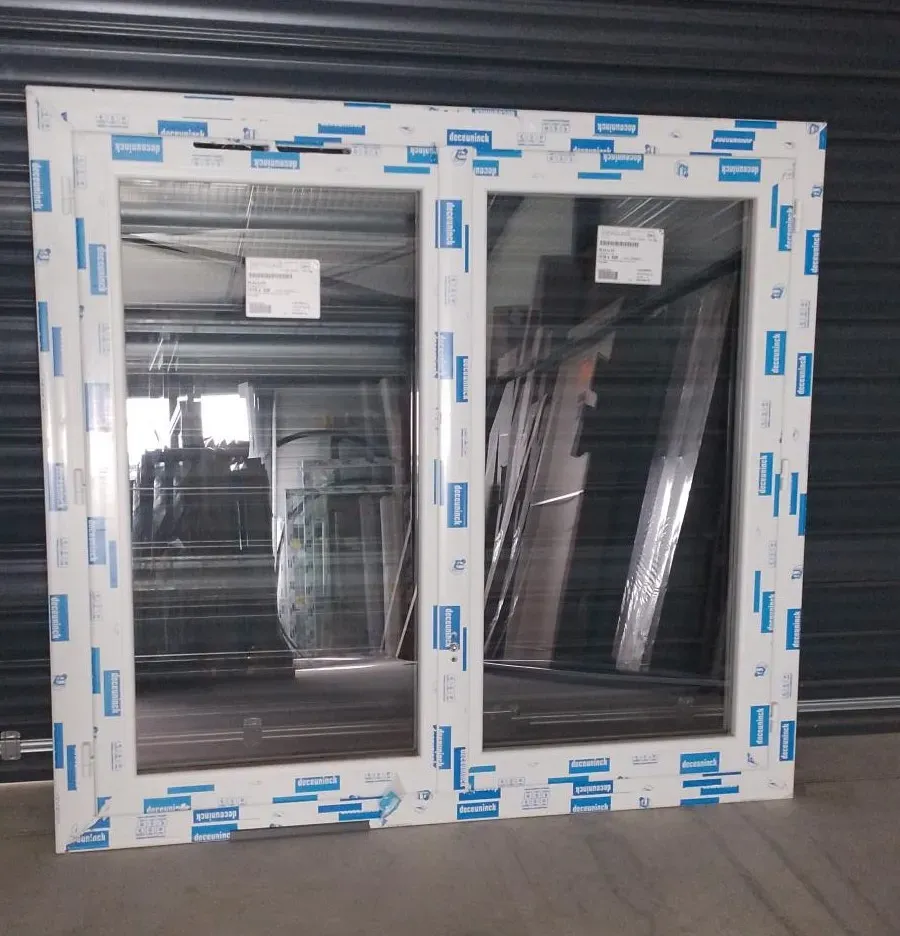 Fenêtre 2 vantaux PVC Gris anthracite